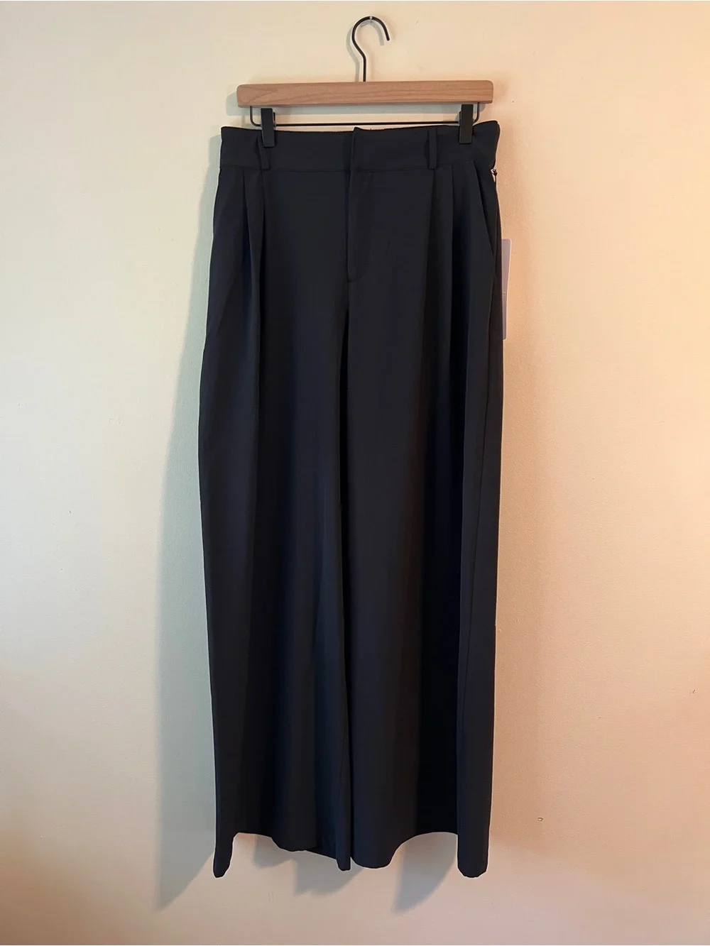 ALO Yoga High-Waist Dreamscape Trouser (Regular) Black-Medium